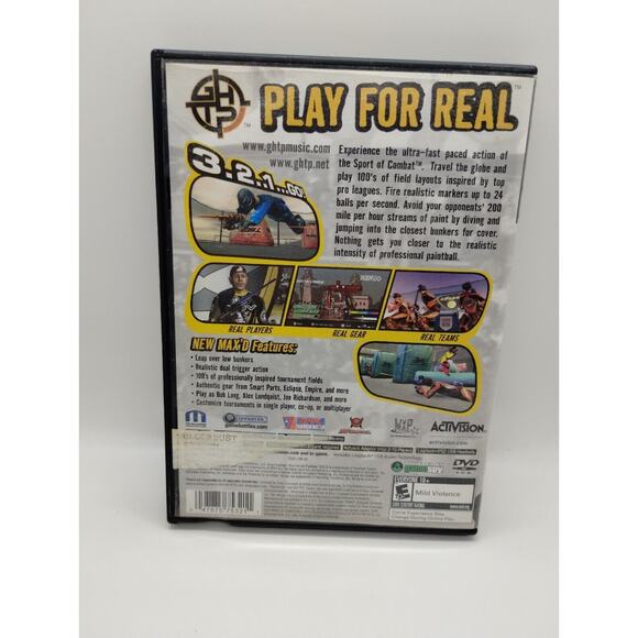 Greg Hastings Tournament Paintball Max'D Playstation 2 - PS2 - Complete CIB - Picture 2 of 3